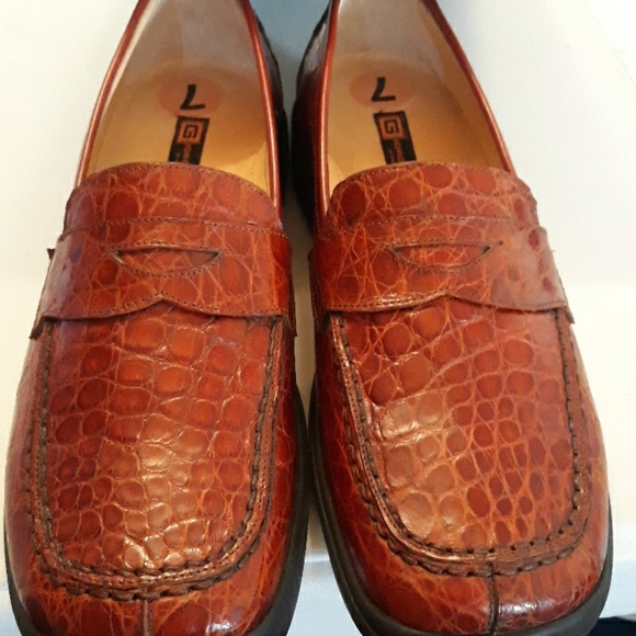 New Giorgio's of palm beach women's crocodile loafers - Picture 3 of 5